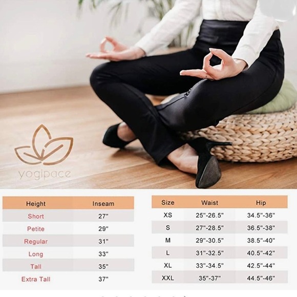 Yogipace High Rise Pull On Dress Yoga Pants NWT S - Picture 3 of 7